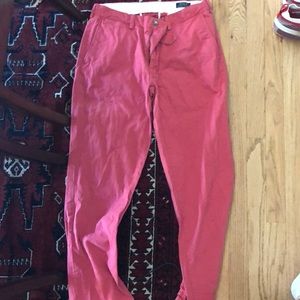 Red polo pants